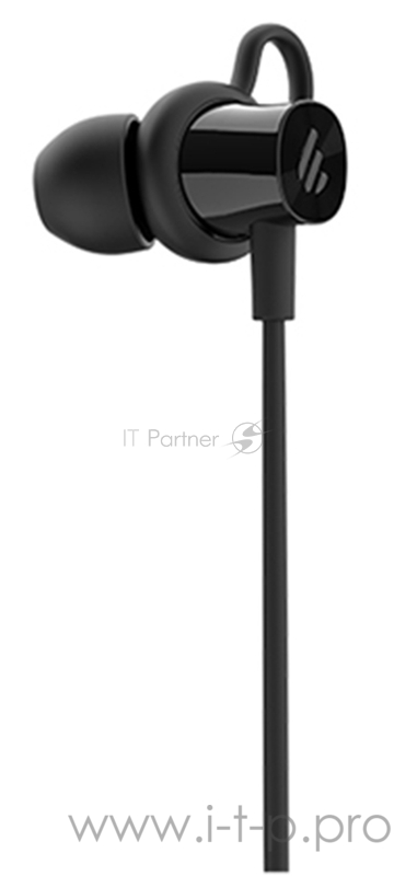 Гарнитура вкладыши Edifier W200BT 0.5м черный беспроводные bluetooth в ушной раковине