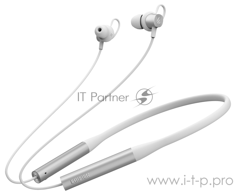 Гарнитура вкладыши Edifier W310BT 0.5м белый/серебристый беспроводные bluetooth шейный обод