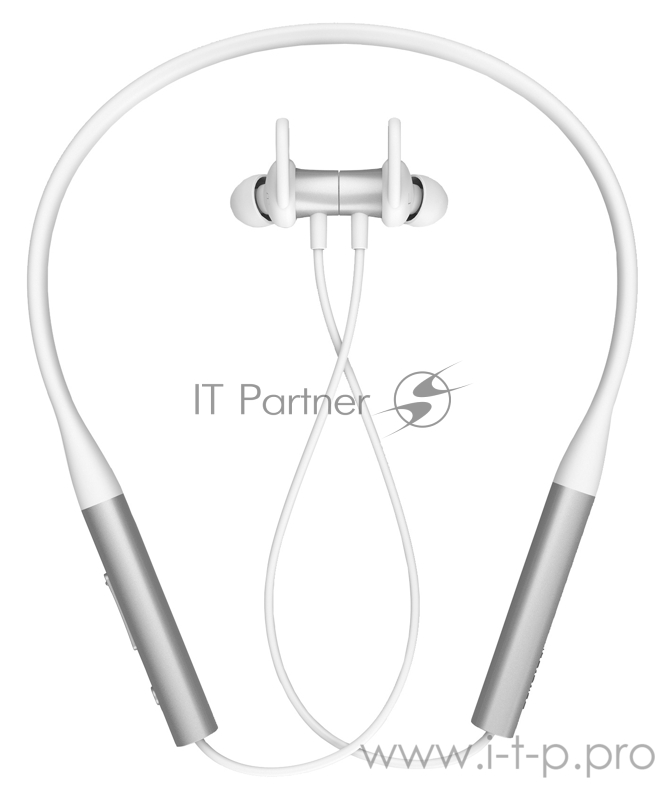 Гарнитура вкладыши Edifier W310BT 0.5м белый/серебристый беспроводные bluetooth шейный обод