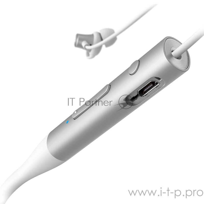 Гарнитура вкладыши Edifier W310BT 0.5м белый/серебристый беспроводные bluetooth шейный обод