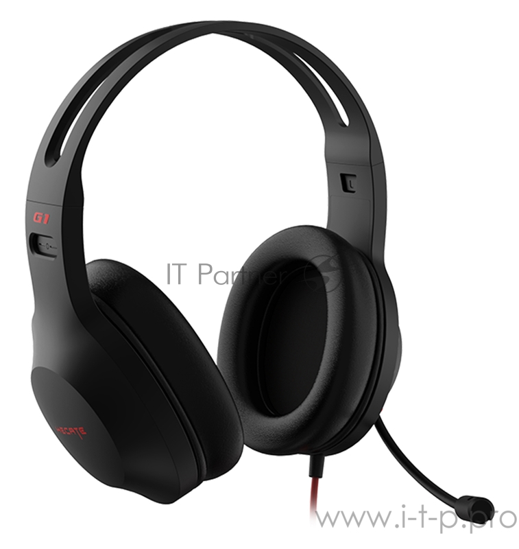 Наушники с микрофоном Edifier G1 черный 2.5м накладные USB оголовье