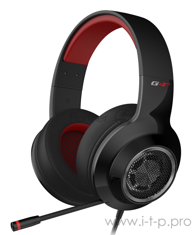 Наушники с микрофоном Edifier G4 SE черный 1.3м накладные оголовье
