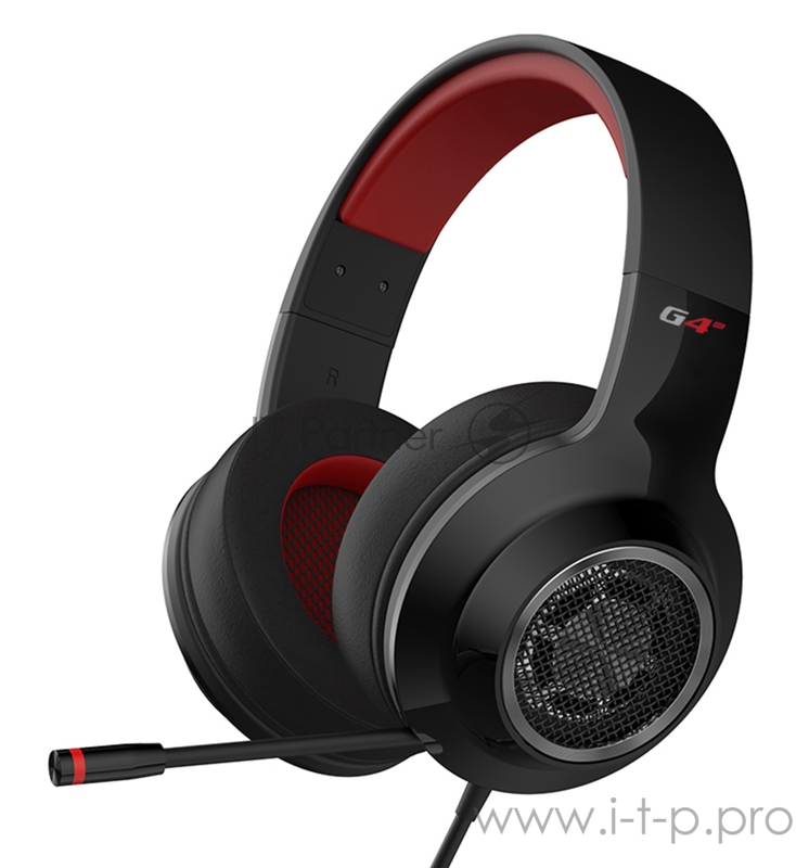 Наушники с микрофоном Edifier G4 SE черный 1.3м накладные оголовье