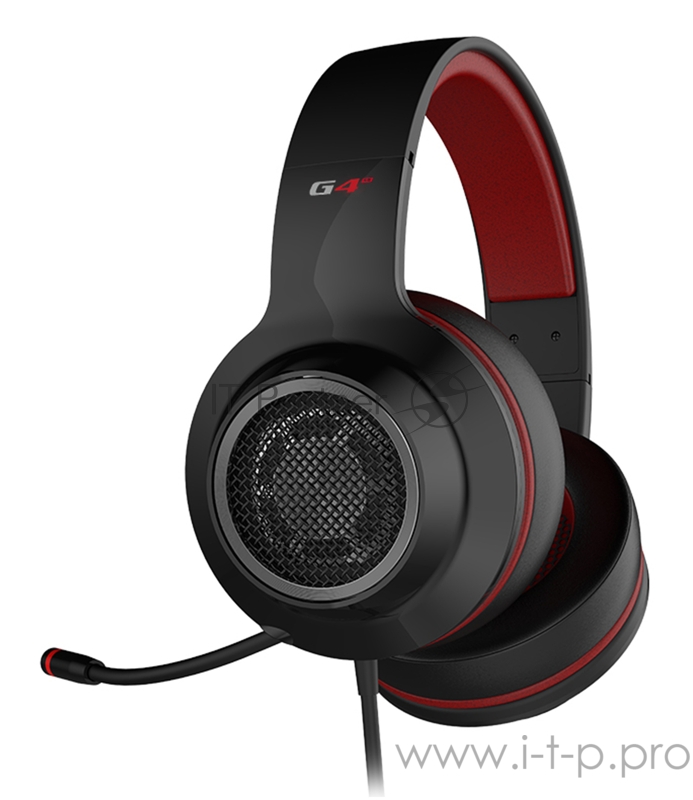 Наушники с микрофоном Edifier G4 SE черный 1.3м накладные оголовье