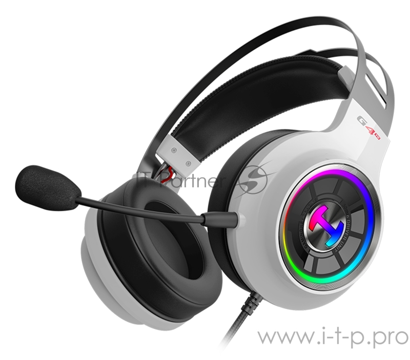 Наушники с микрофоном Edifier G4 TE белый/черный 2.5м накладные USB оголовье