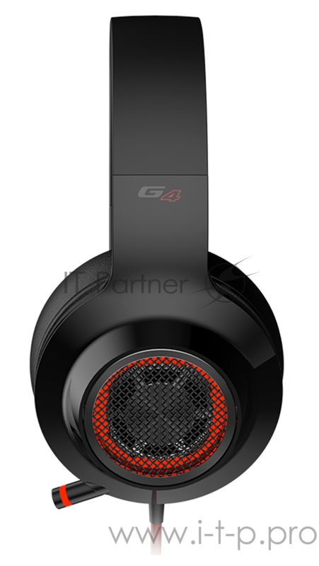 Наушники с микрофоном Edifier G4 черный/красный 2.5м накладные USB оголовье