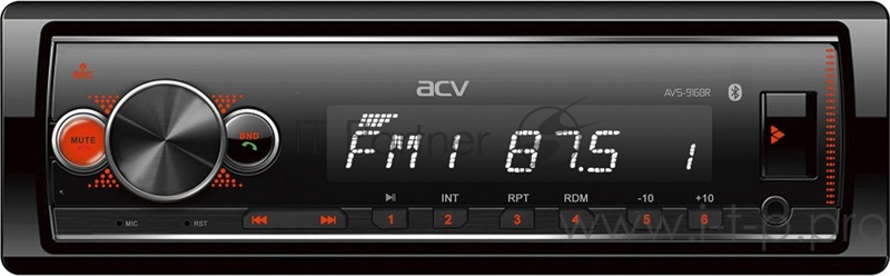 Автомагнитола ACV AVS-916BR 1DIN 4x50Вт