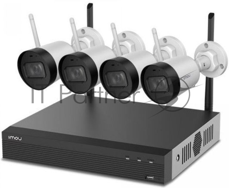 Комплект видеонаблюдения Dahua KIT/NVR1104HS-W-S2/4-G22