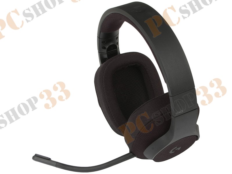 Гарнитура Logitech G433 7.1 Wired Surround Gaming Headset, с регулятором громкости (USB), черный