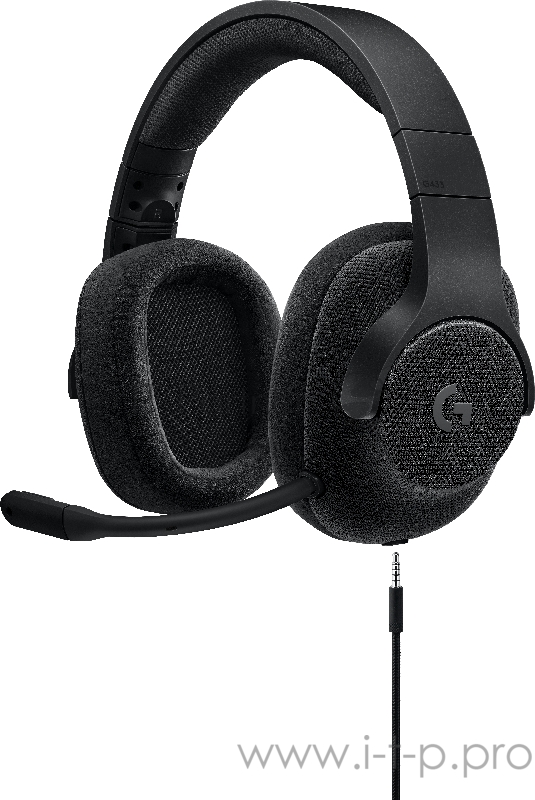 Гарнитура Logitech G433 7.1 Wired Surround Gaming Headset, с регулятором громкости (USB), черный