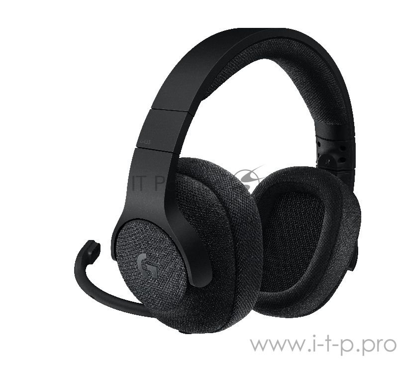 Гарнитура Logitech G433 7.1 Wired Surround Gaming Headset, с регулятором громкости (USB), черный
