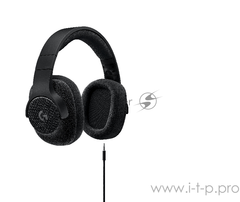 Гарнитура Logitech G433 7.1 Wired Surround Gaming Headset, с регулятором громкости (USB), черный