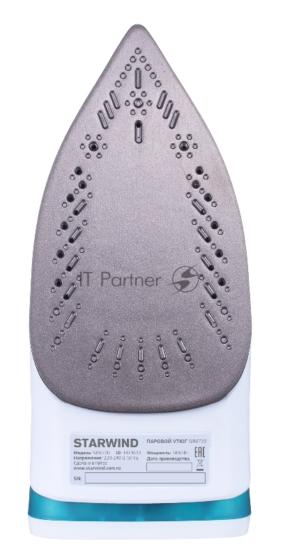 Утюг Starwind SIR6720 1800Вт зеленый/белый