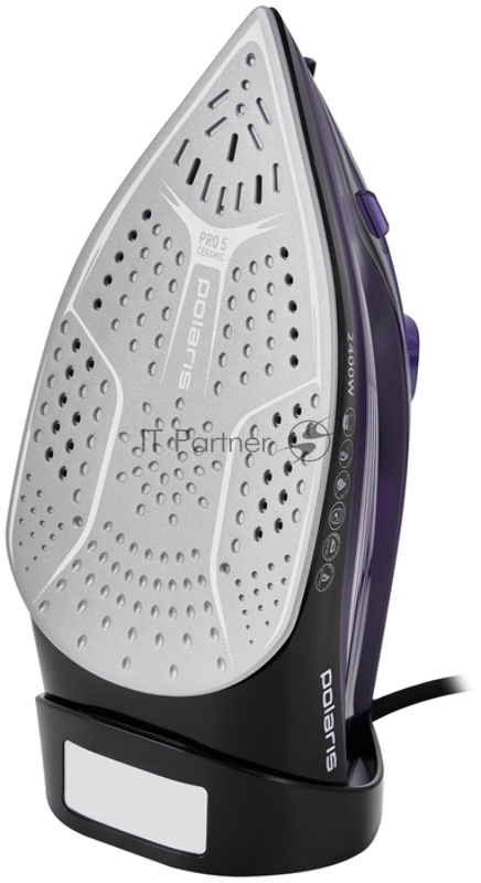 Утюг POLARIS PIR2487AK 3m черный/фиолетовый 2400Вт