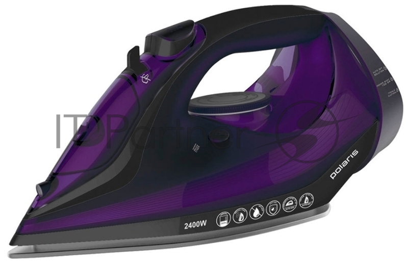 Утюг POLARIS PIR2487AK 3m черный/фиолетовый 2400Вт