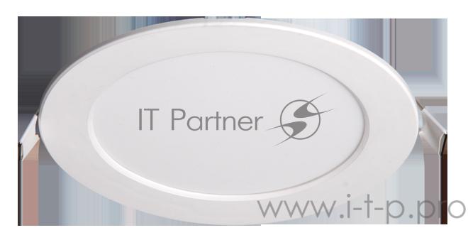 Светильник светодиодный ультратонкий встраив. PPL-R 15Вт 4000К IP40 WH d190мм круглый Jazzway 5008588A