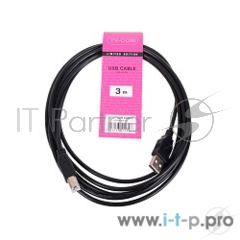 Кабель TV-COM Кабель USB2.0 A--B 3,0м (USB100G-3M)