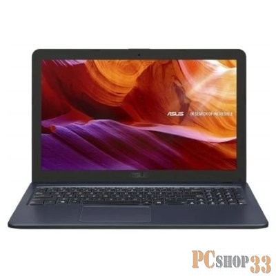 Ноутбук 15.6 HD Asus A543MA-GQ1228/s black (Pen N5030/4Gb/256Gb SSD/noDVD/VGA int/Endless) (90NB0IR7-M23680)