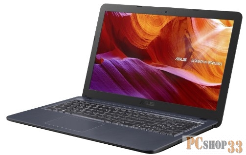 Ноутбук 15.6 HD Asus A543MA-GQ1228/s black (Pen N5030/4Gb/256Gb SSD/noDVD/VGA int/Endless) (90NB0IR7-M23680)