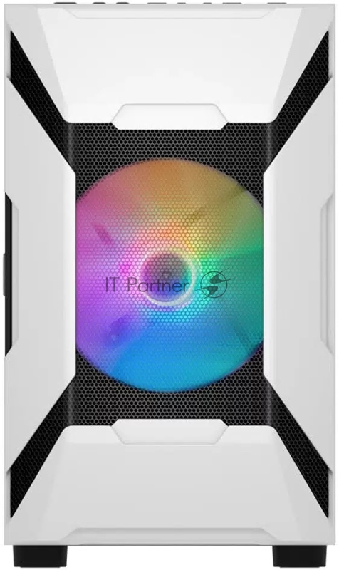 Корпус 1STPLAYER DK D3-A WHITE / mATX, tempered glass / 2x 140mm LED fans inc. / D3-A-WH-2G6P