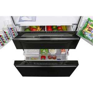 Холодильник Mitsubishi MR-LXR68EM-GBK-R черный бриллиант