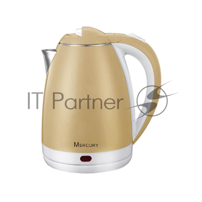 Чайник электрический Mercury MC-6733 (12) 2,0 л. 2000 W, нержавейка+пластик