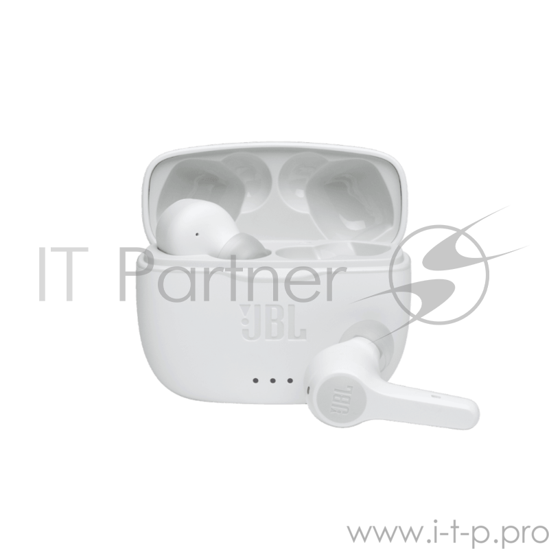 Гарнитура вкладыши JBL T215 TWS белый беспроводные bluetooth в ушной раковине (JBLT215TWSWHT)