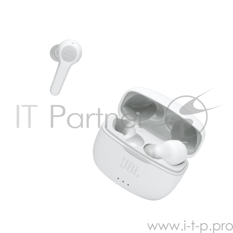 Гарнитура вкладыши JBL T215 TWS белый беспроводные bluetooth в ушной раковине (JBLT215TWSWHT)