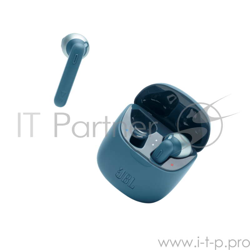 Гарнитура вкладыши JBL T225 TWS синий беспроводные bluetooth в ушной раковине (JBLT225TWSBLU)