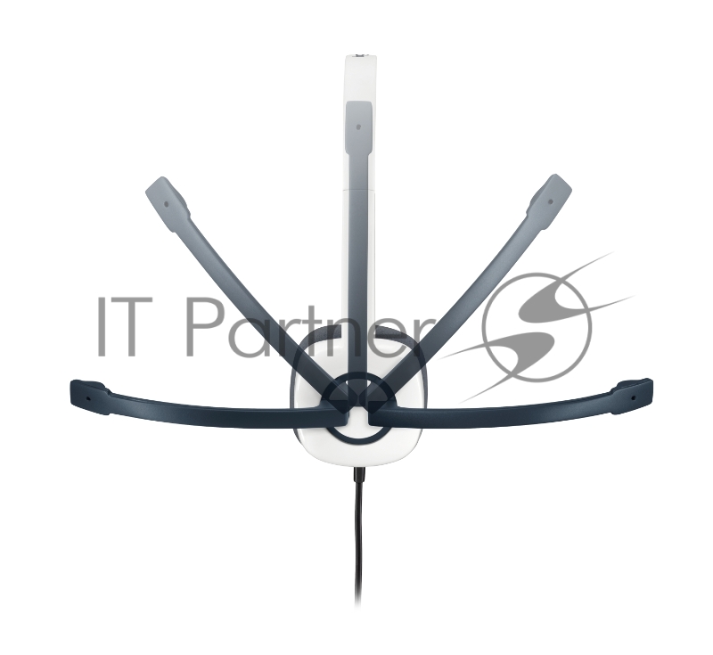 Гарнитура Logitech H150 Stereo Headset, с регулятором громкости, бело-черный