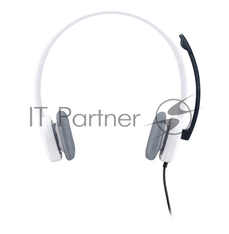 Гарнитура Logitech H150 Stereo Headset, с регулятором громкости, бело-черный