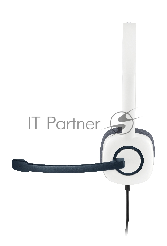 Гарнитура Logitech H150 Stereo Headset, с регулятором громкости, бело-черный