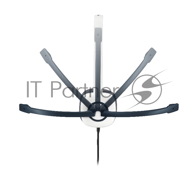 Гарнитура Logitech H150 Stereo Headset, с регулятором громкости, бело-черный