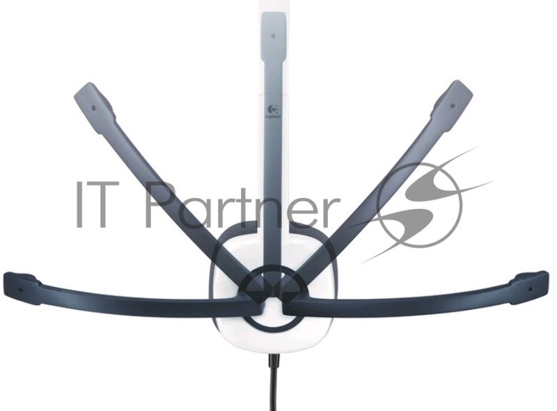 Гарнитура Logitech H150 Stereo Headset, с регулятором громкости, бело-черный