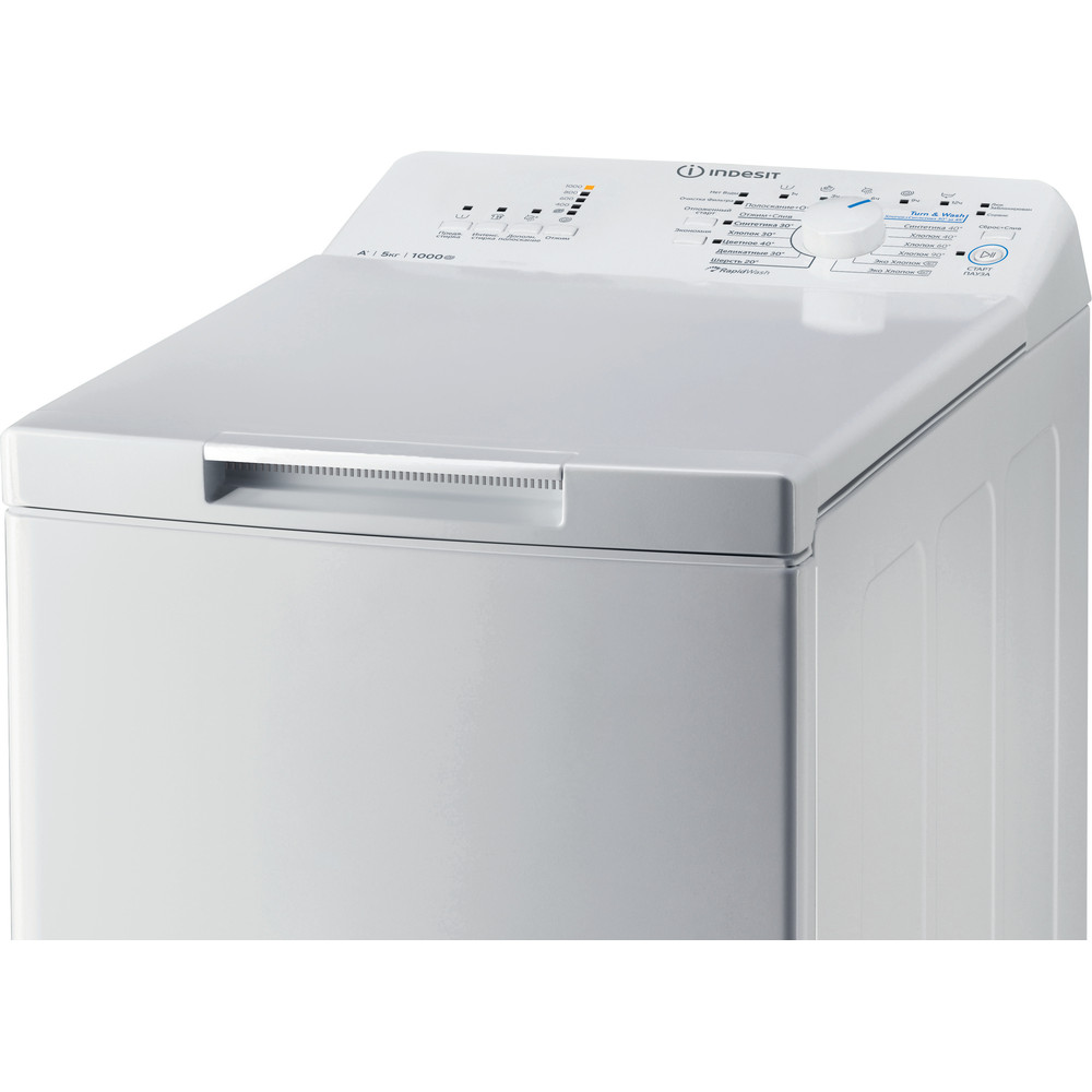 Стиральная машина INDESIT BTW A51051 (RF) класс: A+ загр.вертикальная макс.:5кг белый