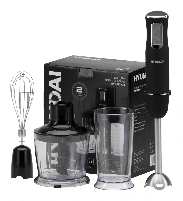 Блендер погружной Hyundai HYB-H3823 850Вт черный