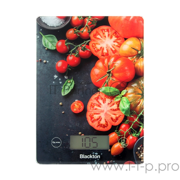 Весы кухонные Blackton Bt KS1004 Электронные, Максимальный вес 10 кг, Точность измерения 1 г, Прорезиненные ножки, Цифровой дисплей, Батарейки 2 X AAA.