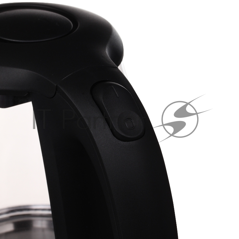 Чайник электрический Hyundai HYK-G1001 1.7л. 2200Вт черный (корпус: стекло)