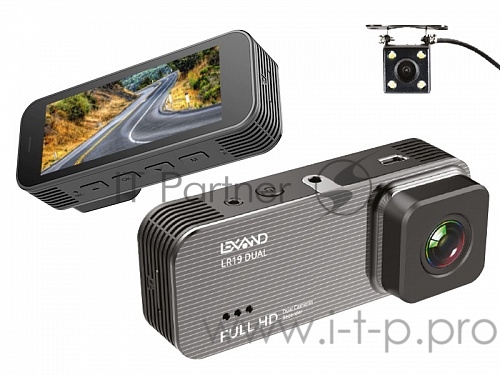 Видеорегистратор Lexand LR19 DUAL черный 1080x1920 1080p