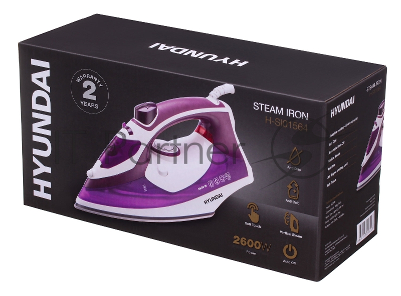 Утюг Hyundai H-SI01564 2600Вт фиолетовый/белый