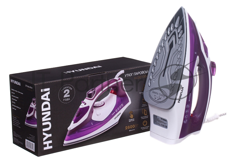 Утюг Hyundai H-SI01564 2600Вт фиолетовый/белый