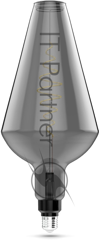 Лампа LED Filament Vase E27 8.5W Gray 165lm 1800K 1/2 | 180802005 | Gauss