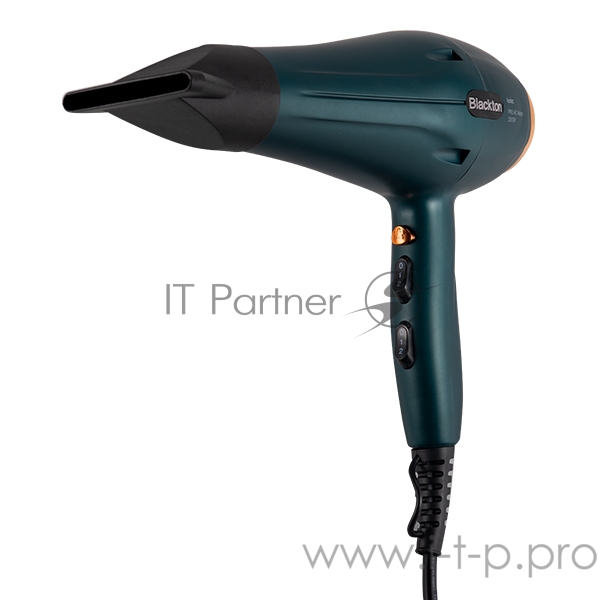 Фен Blackton Bt HD2208B Dark-Green Профессиональный, Мощность 2200 Вт, Напряжение 220 В, 50 Гц, Регулировка воздушного потока 2, Регулировка температуры 3, Защита от перегрева, Петля для подвешивания, Подача холодного воздуха, Ионизация, Съемная защи