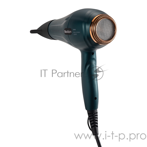 Фен Blackton Bt HD2208B Dark-Green Профессиональный, Мощность 2200 Вт, Напряжение 220 В, 50 Гц, Регулировка воздушного потока 2, Регулировка температуры 3, Защита от перегрева, Петля для подвешивания, Подача холодного воздуха, Ионизация, Съемная защи