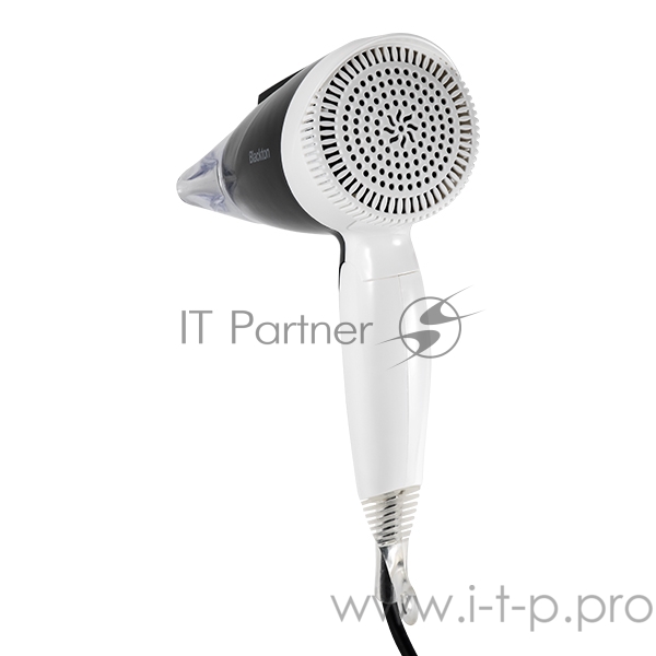 Фен Blackton Bt HD1204M Black-White Мощность 1200 Вт, Напряжение 220 В, 50 Гц, Регулировка воздушного потока 2, Регулировка температуры 3, Складная ручка, Защита от перегрева, Петля для подвешивания, Концентратор.