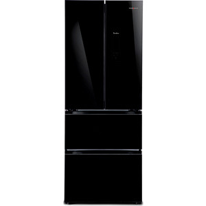Холодильник TESLER RFD-361I BLACK GLASS