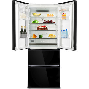 Холодильник TESLER RFD-361I BLACK GLASS