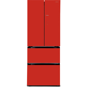 Холодильник TESLER RFD-361I RED GLASS
