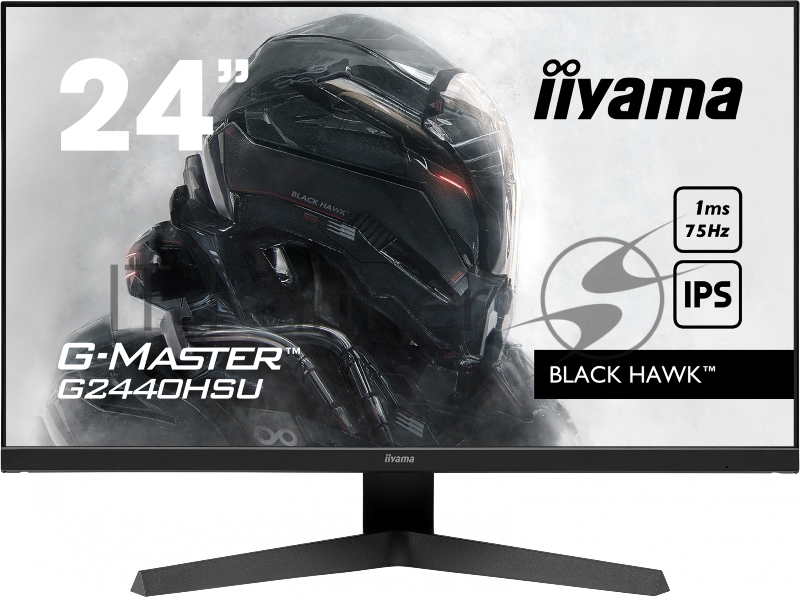Монитор 23,8 Iiyama G-MASTER G2440HSU-B1 1920x1080@75Гц IPS LED 16:9 1ms HDMI DP 2*USB2.0 80M:1 1000:1 178/178 250cd Tilt Speakers Black