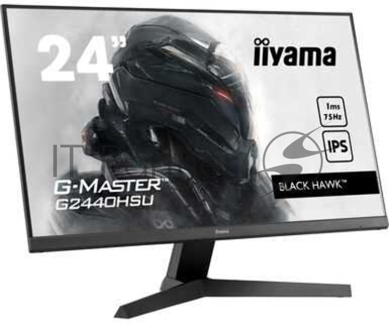 Монитор 23,8 Iiyama G-MASTER G2440HSU-B1 1920x1080@75Гц IPS LED 16:9 1ms HDMI DP 2*USB2.0 80M:1 1000:1 178/178 250cd Tilt Speakers Black